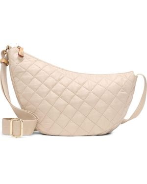 MZ Wallace Small Metro Smile Shoulder Bag - Natural