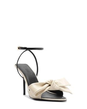 SCHUTZ SHOES Elodie Bow Ankle Strap Sandal - Black