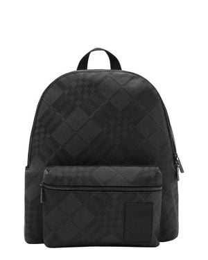 Burberry Chester Check Jacquard Backpack - Black
