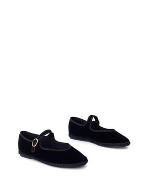 Therapy Australia Alegria Round Toe Mary Jane Ballet Flats - White