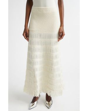 DIOTIMA Alba Wool Blend Sweater Skirt - Natural