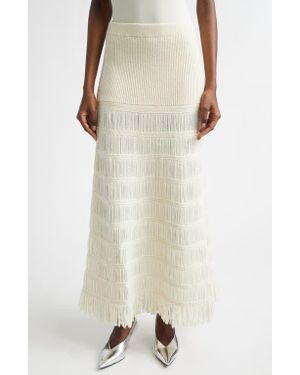 DIOTIMA Alba Wool Blend Sweater Skirt - Natural