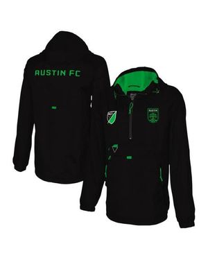 Stadium Essentials Austin Fc Compete Quarter-Zip Hoodie Jacket - Black