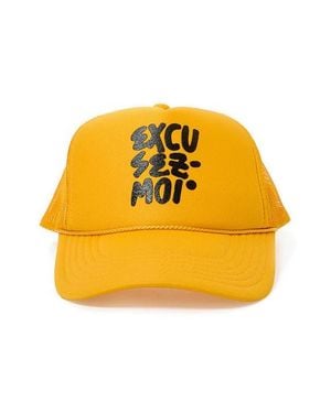 Clare V. Excusez Moi Trucker Hat - Yellow