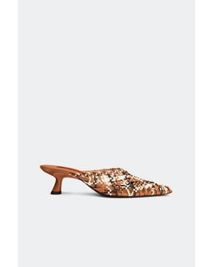 Simon Miller Knotted Gala Mule Kitten Heel - White