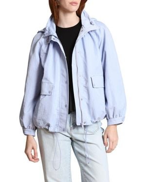 Avec Les Filles Balloon Bomber Jacket - Blue