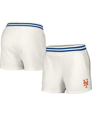 Lusso New York Mets Maeg Tri-Blend Pocket Shorts - White
