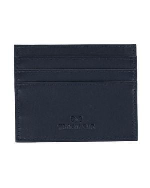 Trafalgar Sergio Genuine Leather Card Case - Blue