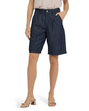 NYDJ Gwen Relaxed Denim Bermuda Shorts - Blue