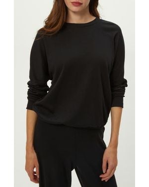 Michael Stars Kaley Long Sleeve Cotton & Modal T-Shirt - Black
