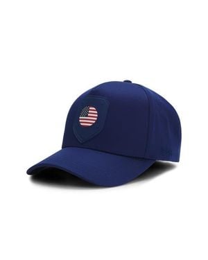 BOSS Poulin Lux Flag Patch Adjustable Baseball Cap - Blue