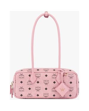 MCM Small Aren East West Shoulder Bag - Pink
