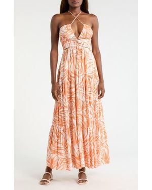 Elan Cutout Cover-Up Maxi Dress - Multicolor