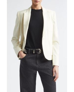 Eleventy Sequin Detail Alpaca Blend Blazer - Black