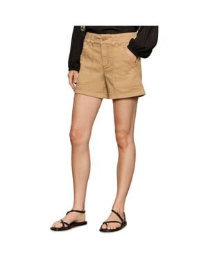 Sanctuary Wander On Denim Shorts - Natural