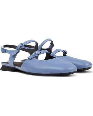 Camper Myra Ankle Strap Flat - Blue