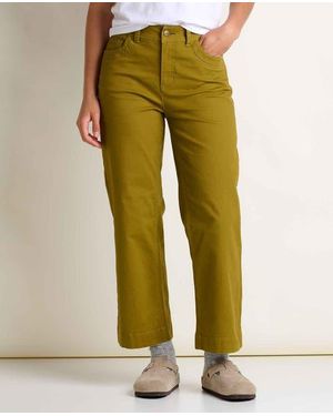 Toad & Co. Earthworks Wide Leg Pant - Green