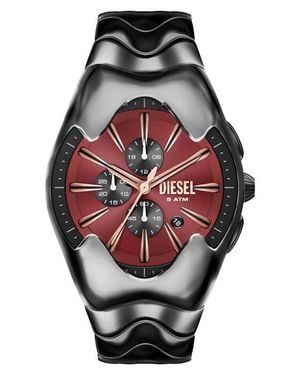 DIESEL Mercurial Two-Tone Tonneau Chronograph Bracelet Watch, 45Mm X 28Mm - Black