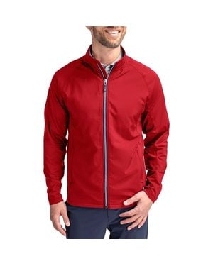Cutter & Buck Adapt Knit Full Zip Jacket - Red