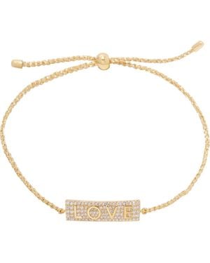 Gorjana Love Shimmer Plate Slide Bracelet - Metallic