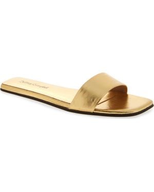 Jeffrey Campbell Vellum Slide Sandal - Metallic