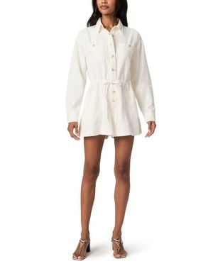 PAIGE Madigan Shirt Romper - White