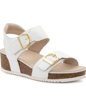 Ara Nova Slingback Platform Wedge Sandal - Metallic
