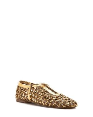 275 Central Izabel Woven Raffia Ballet Flat - Natural