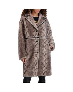 KARL LAGERFELD Faux Fur Jacket - Brown