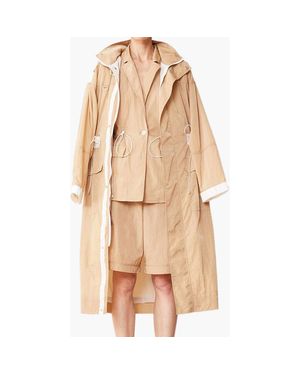 CAALO Parachute Water Resistant Anorak - Natural
