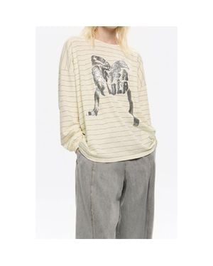 Bimba Y Lola Oversize Logo Tie T-Shirt - Natural