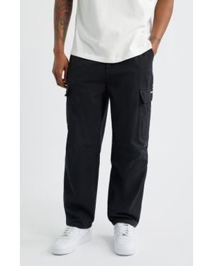 Criminal Damage Dakota Relaxed Fit Twill Cargo Pants - Black