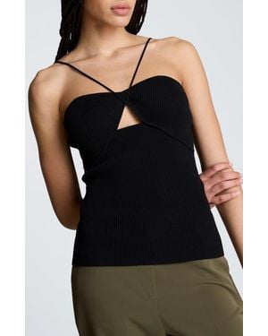 Kenneth Cole Rib Sweater Tank - Black