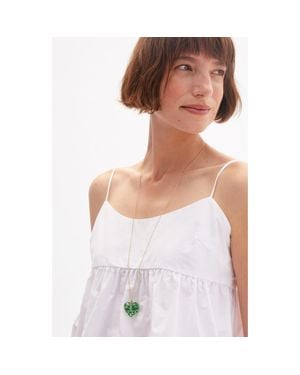 Clare V. Rolo Chain Necklace - White
