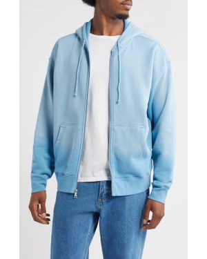 Elwood Core Oversize Terry Full Zip Hoodie - Blue