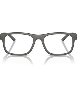 Prada Linea Rossa 52Mm Rectangular Optical Glasses - Gray