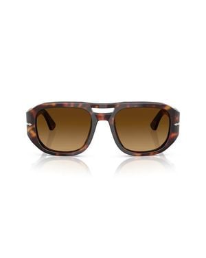 Persol 56Mm Pilot Sunglasses - Brown