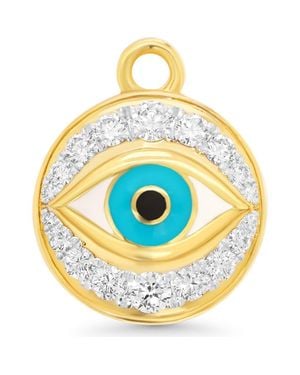 Sara Weinstock Diamond Evil Eye Charm - Metallic