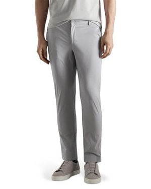 Mango Water Repellent Slim Fit Pants - Gray