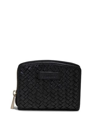 Écotorie Katy Woven Leather Wallet - Black