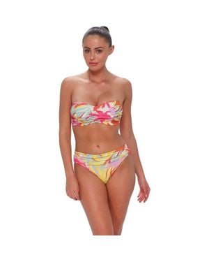 Sunsets Loretta Bandeau Bikini Swimsuit Top - Red