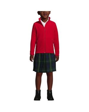 Lands' End Kids Mid-Weight Fleece Jacket - Red