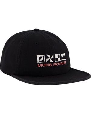 Mons Royale Roam 6 Panel Cap - Black