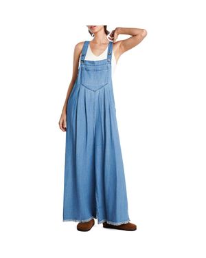 Billy T Claire Wide Leg Overalls - Blue