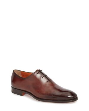 Santoni Whole Cut Shoe - Brown