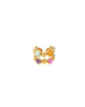 Sylvia Toledano Dots Double Ring - Metallic
