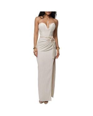 JLUXLABEL Destination Linen Skirt Set - Natural