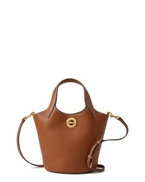 Veronica Beard Anchor Bucket Crossbody Bag - Brown