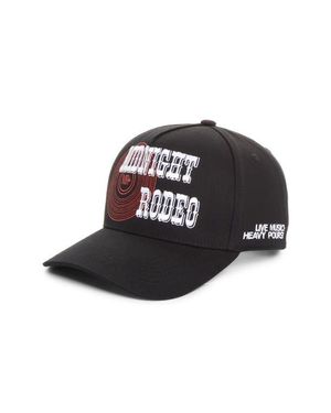 MIDNIGHT RODEO Whiskey Snapback Baseball Cap - Black
