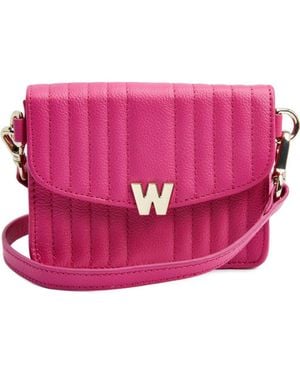 Wolf Mimi Mini Bag With Wristlet & Lanyard - Pink